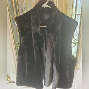 HP!⭐Reversible vest, chocolate,  faux fur